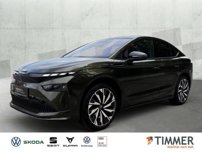 SKODA  Enyaq Coupé 85x SPORTLINE +WÄPU +AHK +CANTON +PA, Olibo Grün Metallic