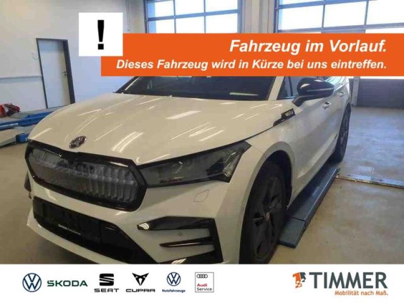 SKODA  Enyaq Coupé 85x RS +WÄPU +AHK +PANO +CANTON +360, Moon Weiß Perleffekt