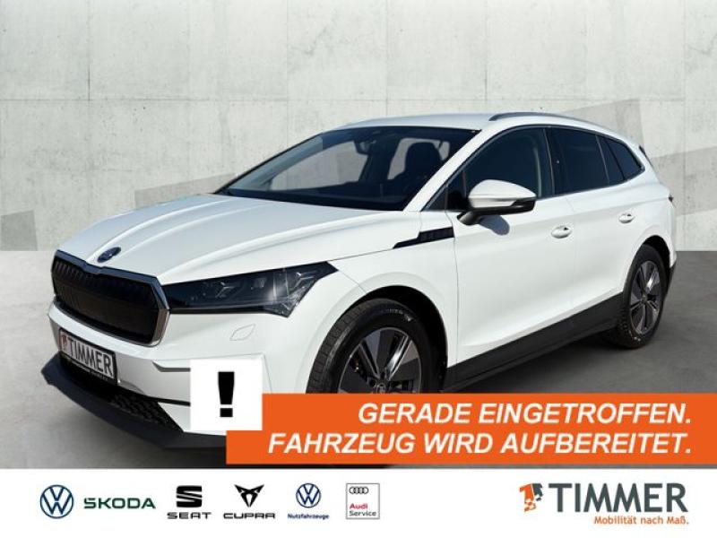 SKODA  Enyaq iV 80x LOFT +AHK +MATRIX +ACC +CARPLAY +RK, Moon Weiß Perleffekt