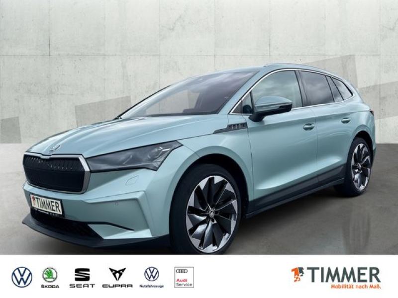 SKODA  Enyaq iV 80 LOFT +WÄPU +360° +MATRIX +ACC +CARPL, Arctic Silber Metallic