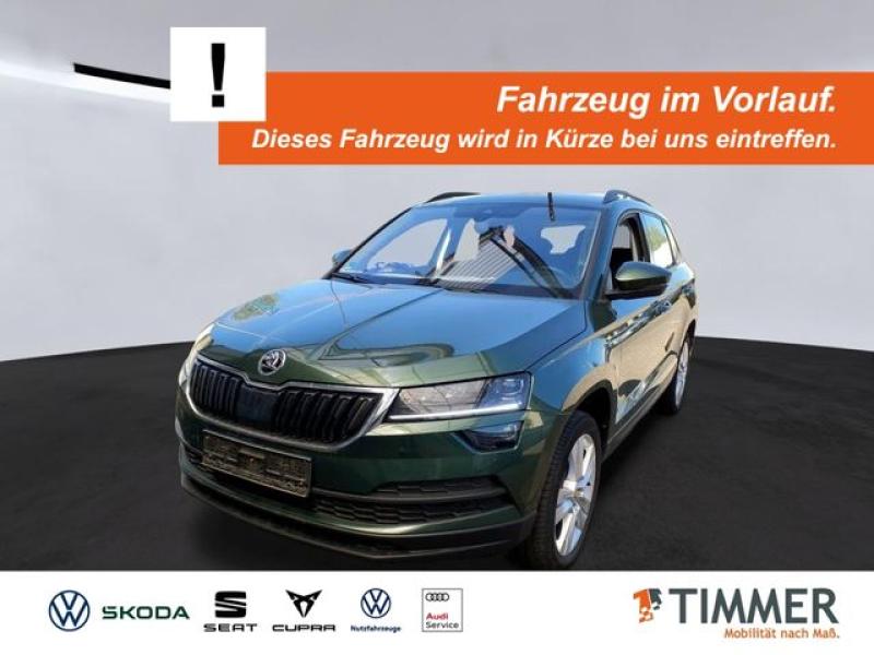SKODA  Karoq 2.0 TDI DSG STYLE +AHK +LED +ACC +NAVI +SH, Emerald Grün Metallic