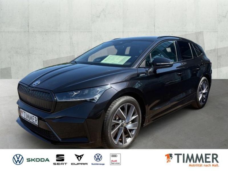 SKODA  Enyaq iV 60 RS +MATRIX +ACC +CARPLAY +RKAM +NAVI, Black Magic Perleffekt