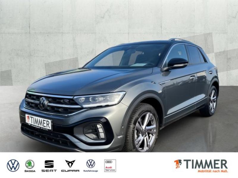 VW  T-Roc 1.5 TSI DSG R-LINE AHK+LED +RKAM +ACC +APP, Indiumgrau Metallic