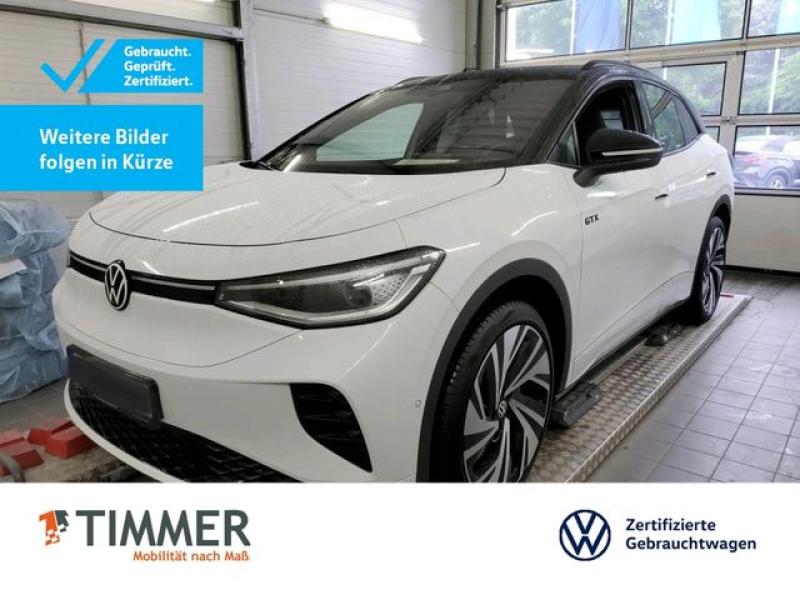 VW  ID.4 GTX 4M 82 kWh +WÄPU +AHK +360° +IQ.LIGHT +A, Gletscherweiß Metallic