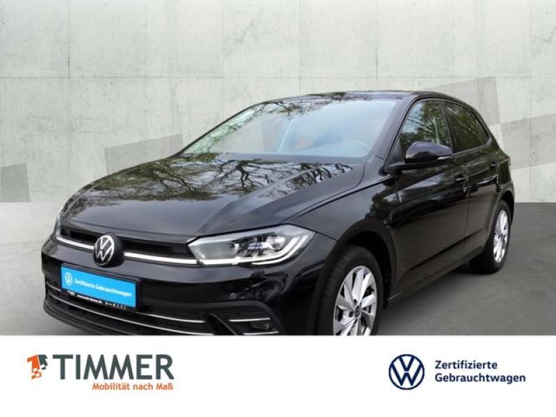 VW  Polo 1.0 TSI STYLE +IQ.LIGHT +VIRTUAL +NAVI +SHZ, Deep Black Perleffekt