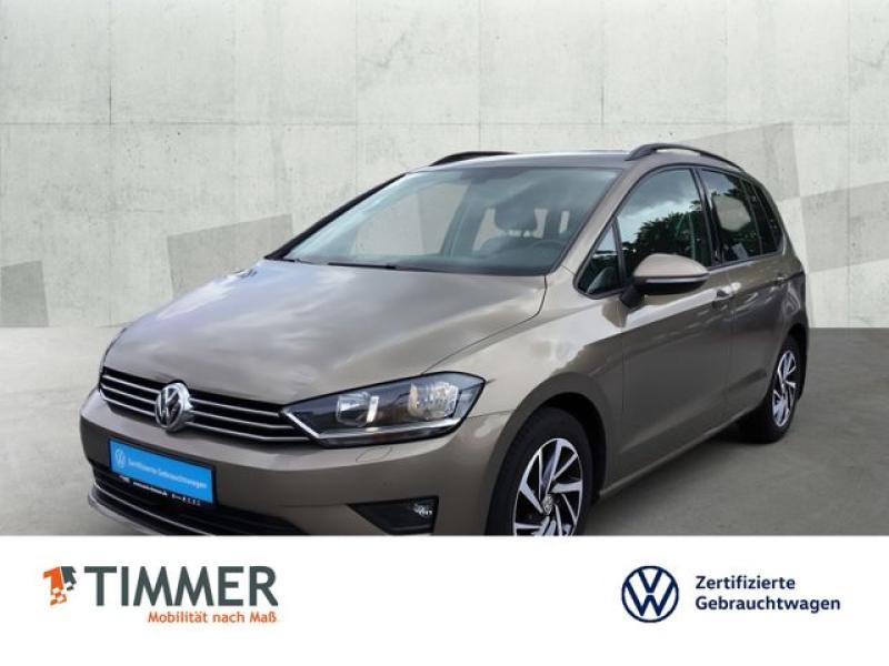 VW  Golf Sportsvan 2.0 TDI DSG SOUND +AHK +NAVI +RFK, pyramide gold metallic