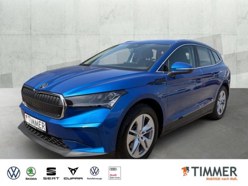 SKODA  Enyaq iV 80 LOUNGE +WÄPU +AHK +MATRIX +ACC +CARP, Race Blau Metallic