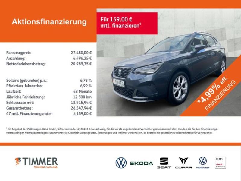 SEAT  Arona FR 1.0TSI 85kW (116 PS) *DSG*SHZ*RFK*NAVI*, Magnetic Grau Metallic