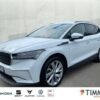 SKODA  Enyaq iV 60 LODGE +WÄPU +MATRIX +ACC +RKAM +NAVI, Moon Weiß Perleffekt