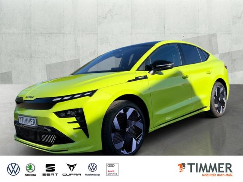 SKODA  Enyaq Coupé 85x RS AHK+WÄPU +CANTON +PANO +360°, Mamba-Grün