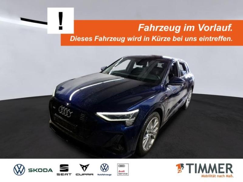 AUDI  e-tron 50 QUATTRO 71 kWh S-LINE BLACK +AHK +360°, Navarrablau Metallic
