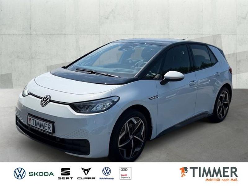 VW  ID.3 PRO 62 kWh +WÄPU +LED +CARPLAY +RKAM +HuD +, Gletscherweiß Metallic
