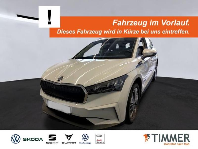SKODA  Enyaq iV 60 LOFT +AHK +LED +CARPLAY +RKAM +NAVI, Moon Weiß Perleffekt
