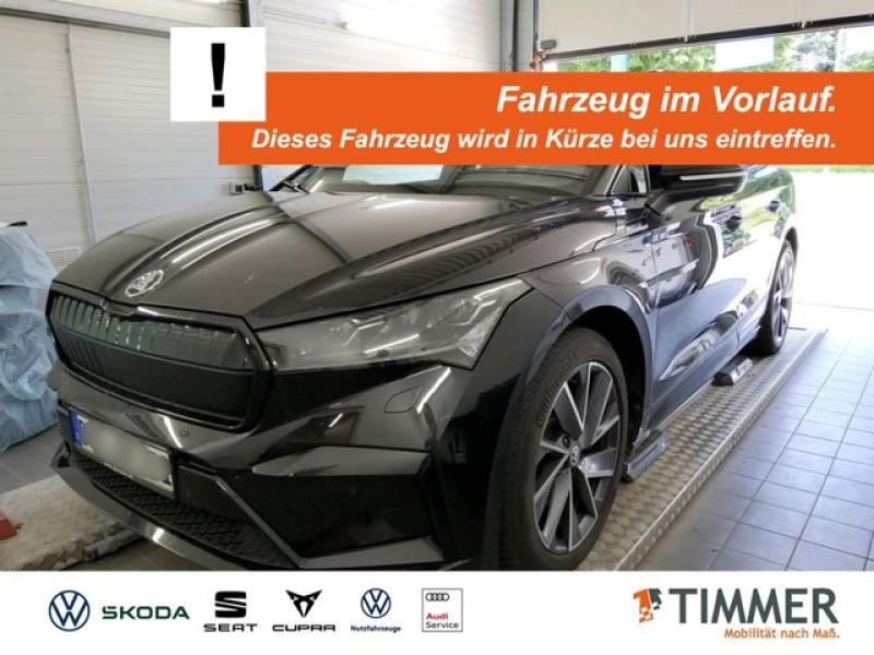 SKODA  Enyaq iV 80 SPORTLINE +AHK +MATRIX +ACC +CARPLAY, Black Magic Perleffekt