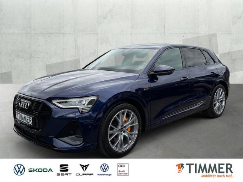 AUDI  e-tron 50 QUATTRO 71 kWh S-LINE BLACK +AHK +360°, Navarrablau Metallic