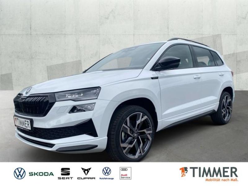 SKODA  KAROQ SPORTLINE  2,0 TDI 110KW (150PS) DSG *AHK*, Moon-Weiss Metallic
