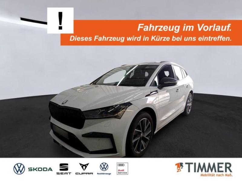 SKODA  Enyaq 80 SPORTLINE +WÄPU +360° +MATRIX +ACC +CAR, Moon Weiß Perleffekt