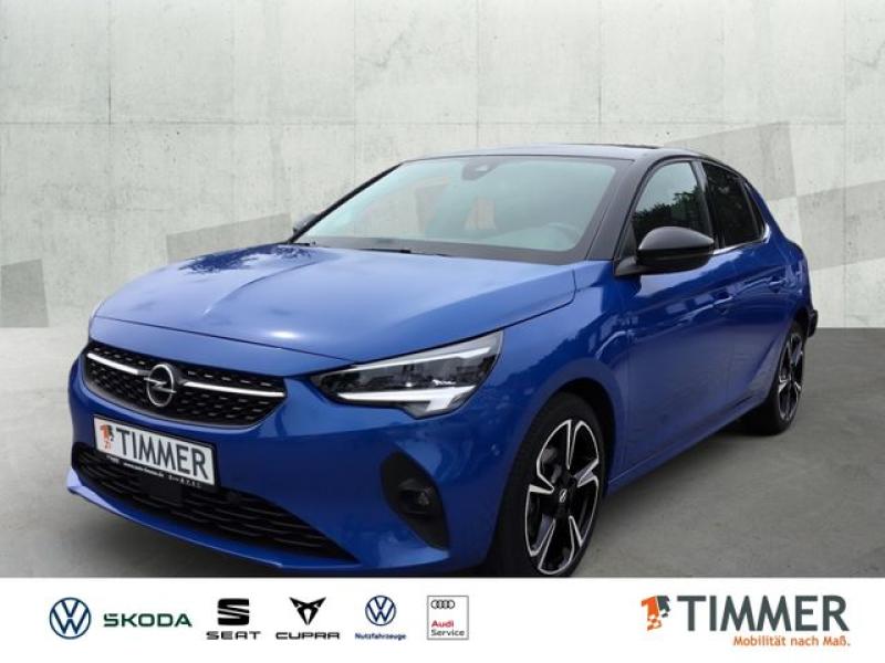 OPEL  Corsa F 1.2 Turbo Elegance +AUTOMATIK +NAVI +KAM, blau / Dach schwarz