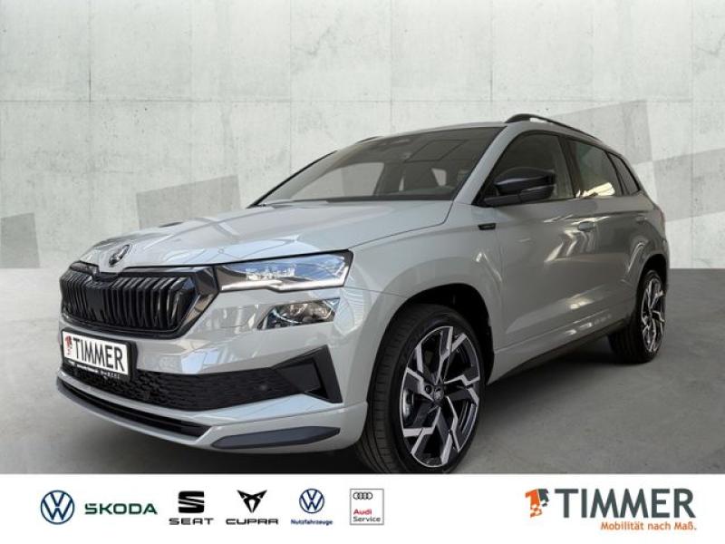 SKODA  Karoq 2.0 TDI DSG Sportline *AHK*CANTON*PANO*, Steel-Grau