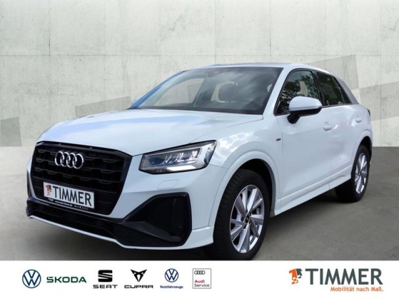 AUDI  Q2 35 TFSI S tronic S LINE BLACK +LED +ACC +RKAM, Gletscherweiß Metallic