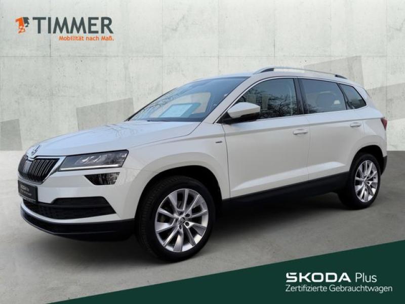 SKODA  Karoq 2.0 TDI DSG CLEVER +LED +RKAM +VIRTUAL +NA, Moon Weiß Perleffekt
