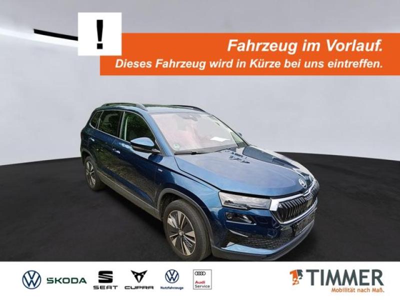 SKODA  Karoq 1.5 TSI DSG TOUR +AHK +LED +TRAVEL +RKAM +, Lava-Blau Metallic