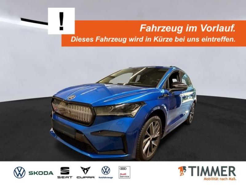 SKODA  Enyaq iV 80x SPORTLINE +AHK +CANTON +PANO +MATRI, Race Blau Metallic