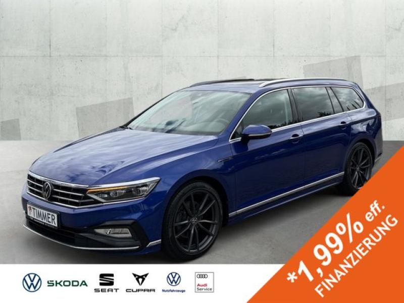 VW  Passat Variant 2.0 TDI DSG 4M R-LINE +AHK +PANO, Lapiz Blue Metallic