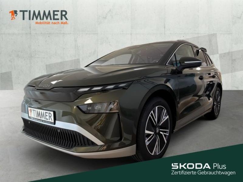 SKODA  Enyaq 60 Loft +AHK +SMARTLINK +WÄRMEPUMPE +PANOR, Olibo-Grün Metallic