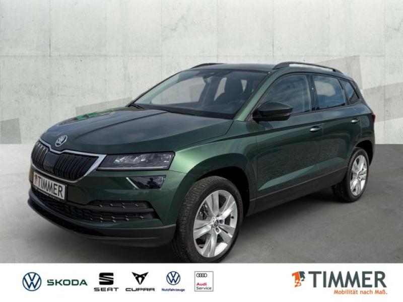 SKODA  Karoq 2.0 TDI DSG STYLE +AHK +LED +ACC +NAVI +SH, Emerald Grün Metallic
