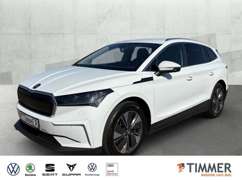 SKODA  Enyaq iV 80x LOFT +AHK +MATRIX +ACC +CARPLAY +RK, Moon Weiß Perleffekt