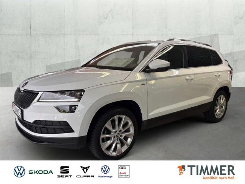 SKODA  Karoq 1.5 TSI DSG CLEVER +AHK +LED +RKAM +VIRTUA, Moon Weiß Perleffekt