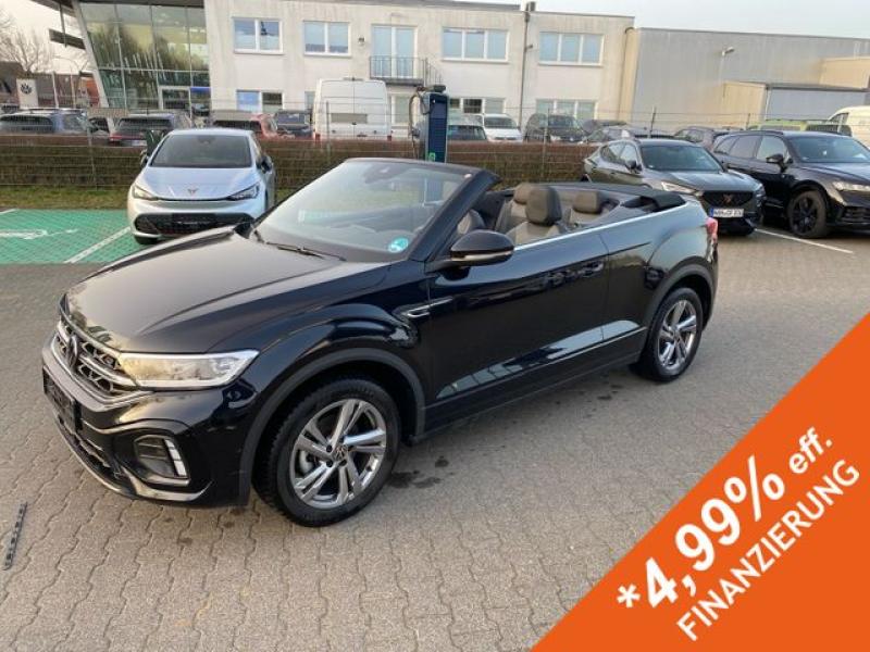 VW  T-Roc Cabriolet 1.5 TSI DSG R-LINE +R-KAM+AHK +L, Deep Black Perleffekt