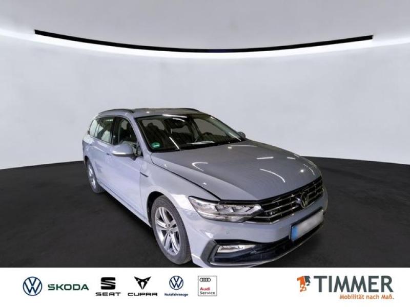 VW  Passat Variant 2.0 TDI DSG R-LINE +AHK +RKAM +AC, Mondsteingrau