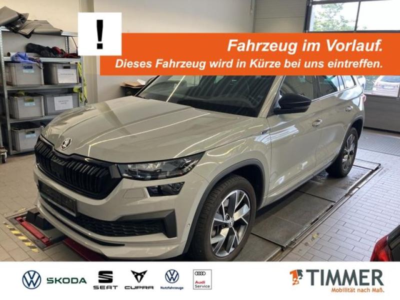SKODA  Kodiaq 2.0 TDI DSG 4x4 SPORTLINE +AHK +PANO +MAT, Stahl Grau