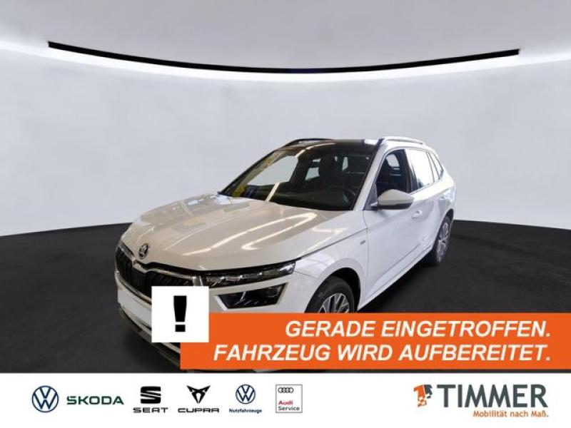 SKODA  Kamiq 1.0 TSI DSG TOUR +AHK +PANO +LED +RKAM +VI, Moon Weiß Perleffekt