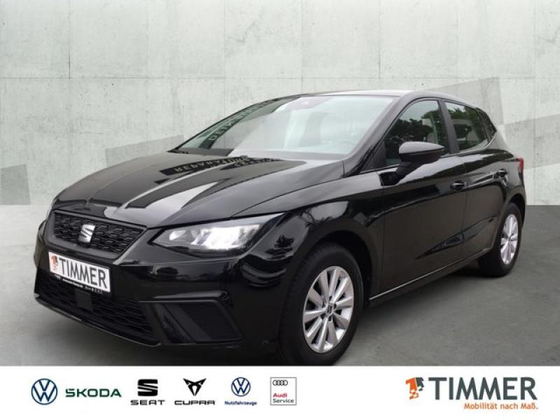 SEAT  Ibiza 1.0 TSI STYLE +LED +NAVI +SHZ +ALU +APP-CO, Midnight Schwarz Metallic