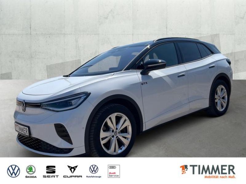 VW  ID.4 GTX 220KW (299PS) 4M +AHK +WÄPU +PANO +RKAM, Gletscherweiß Metallic Schwarz