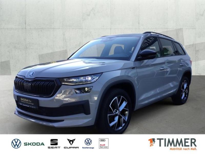 SKODA  Kodiaq 2.0 TDI DSG 4x4 SPORTLINE +AHK +PANO +MAT, Stahl Grau