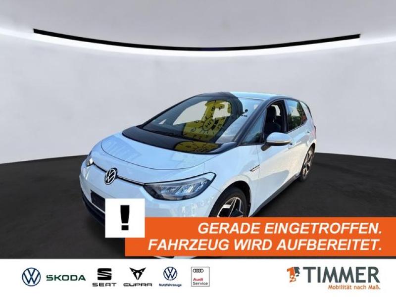 VW  ID.3 PURE PERF. 55kWh +LED +RKAM +LM +SHZ +, Gletscherweiß Metallic Schwarz