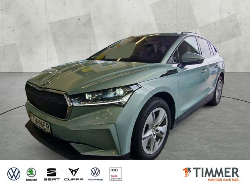 SKODA  Enyaq iV 60 LOFT +AHK +MATRIX +ACC +CARPLAY +RKA, Arctic Silber Metallic