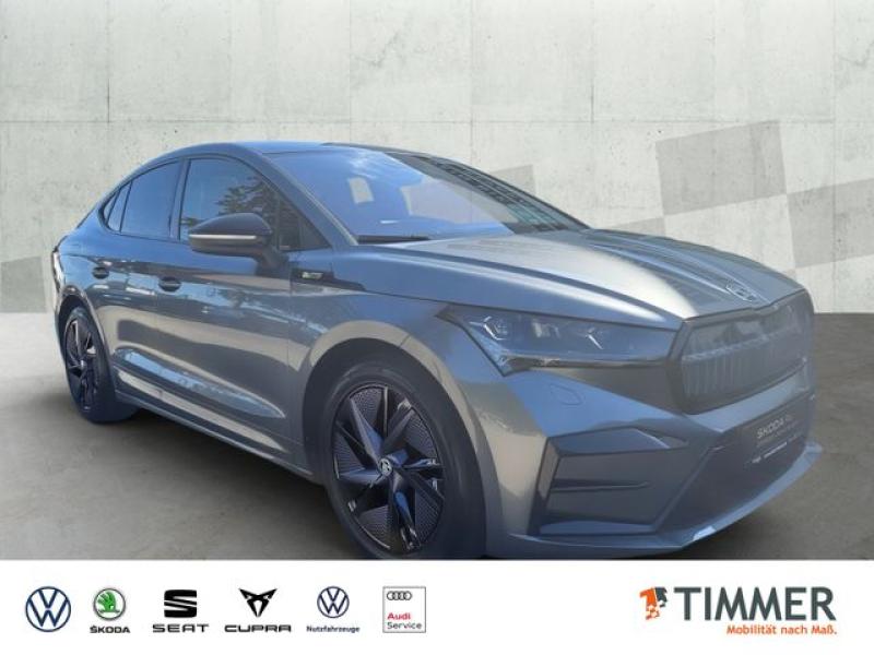 SKODA  Enyaq Coupé iV 80x RS +WÄPU +PANO +CANTON +MATRI, Graphite Grau Metallic