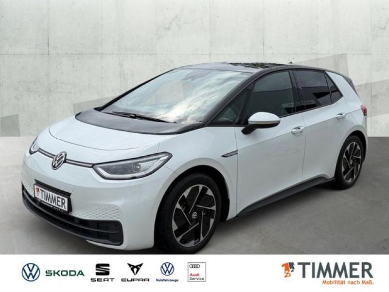 VW  ID.3 Pure Perf. +IQ.LIGHT +LM +CARPLAY +SHZ +, Gletscherweiß Metallic Schwarz
