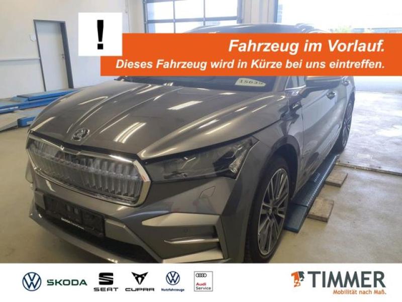 SKODA  Enyaq iV 85x L&K +WÄPU +AHK +360° +CANTON +MATRI, Graphite Grau Metallic