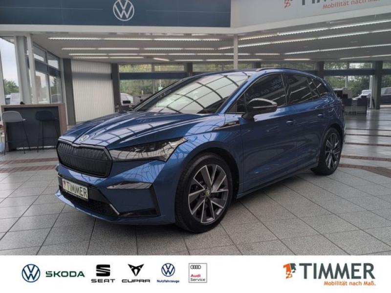 SKODA  Enyaq SPORTLINE 204PS 80kWh +WÄPU+AHK+MATRIX+ACC, Race Blau Metallic