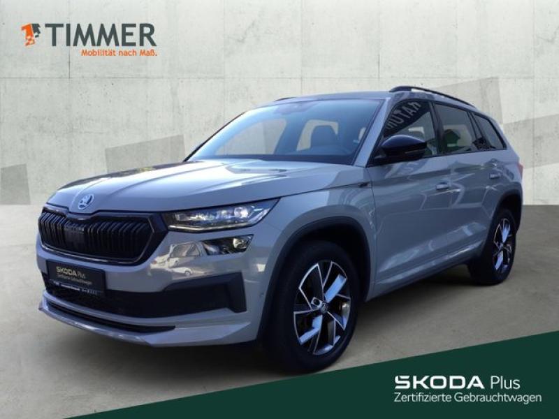 SKODA  Kodiaq 2.0 TDI DSG 4x4 SPORTLINE +AHK +PANO +MAT, Stahl Grau