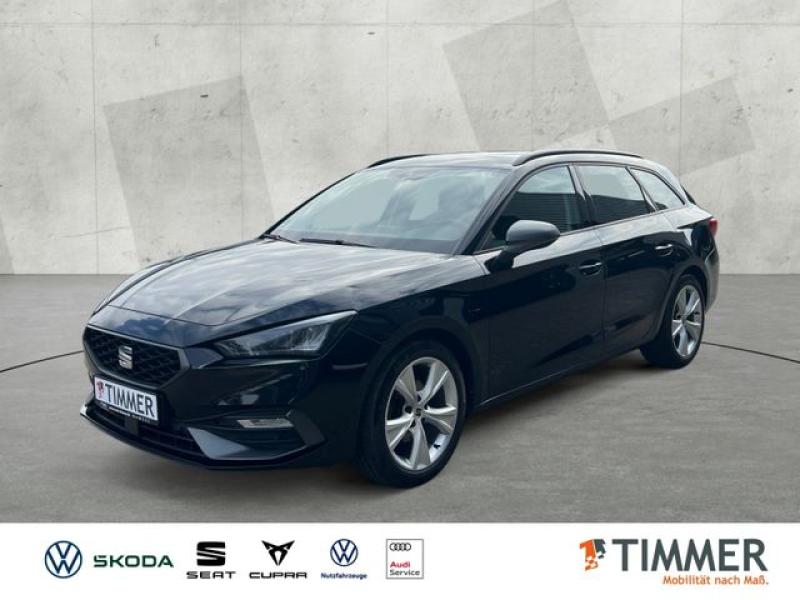 SEAT  Leon SP 1.5 eTSI DSG FR +AHK+LED +WINTER +CARPLA, Midnight Schwarz Metallic