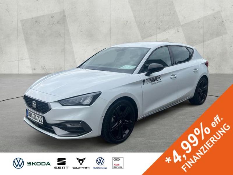 SEAT  Leon FR Black Edition 1.5eTSI 110kW (150 PS) *DS, Glacial Weiß Metallic