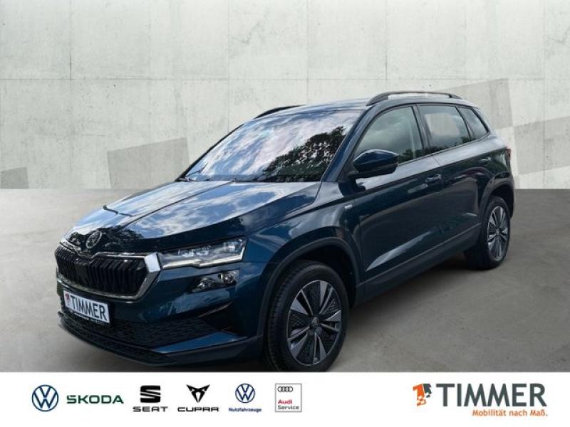 SKODA  Karoq 1.5 TSI DSG TOUR +AHK +LED +TRAVEL +RKAM +, Lava-Blau Metallic