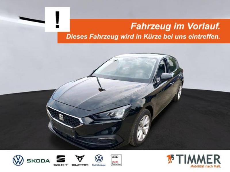 SEAT  Leon 1.0 eTSI DSG STYLE +LED +NAVI +SHZ +ALU +CA, Midnight Schwarz Metallic